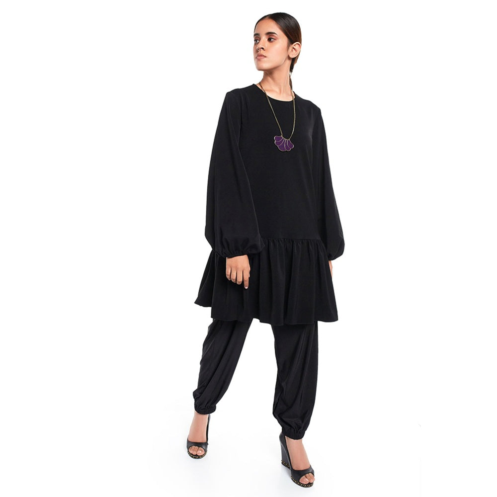 PS Pret by Payal Singhal Crepe Black Solids Tunic
