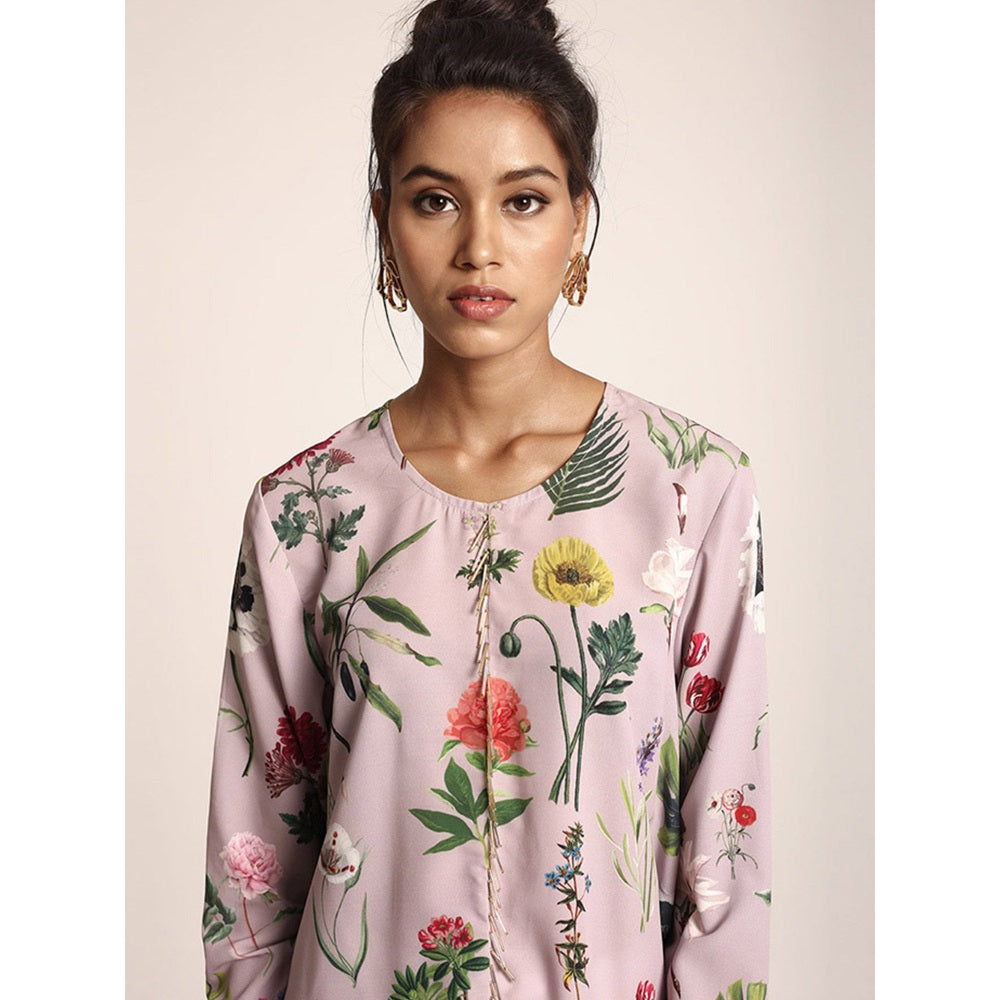 PS Pret by Payal Singhal Lilac Printed Art Crepe Tunic