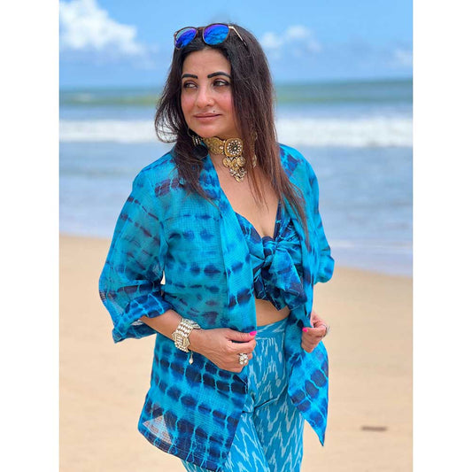 RAISHAA Bustier Cape Pants