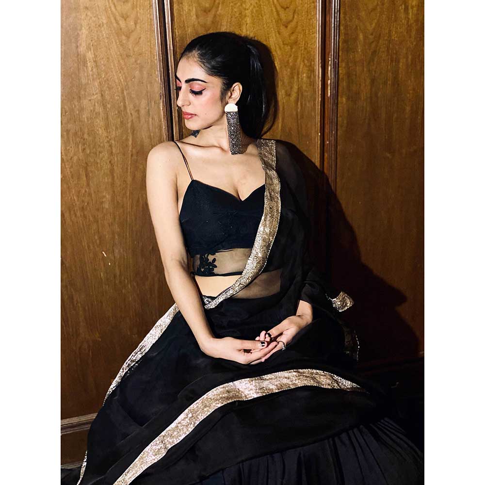 RAISHAA Black Black Swan Blouse