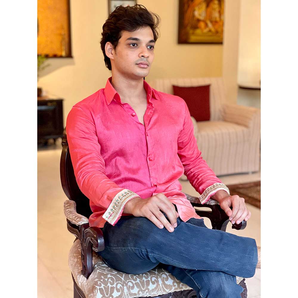 RAISHAA Pink Ombre Shirt