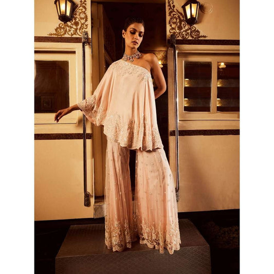 Rococo Empyrean Ice Pink Top with Sharara (Set of 2)