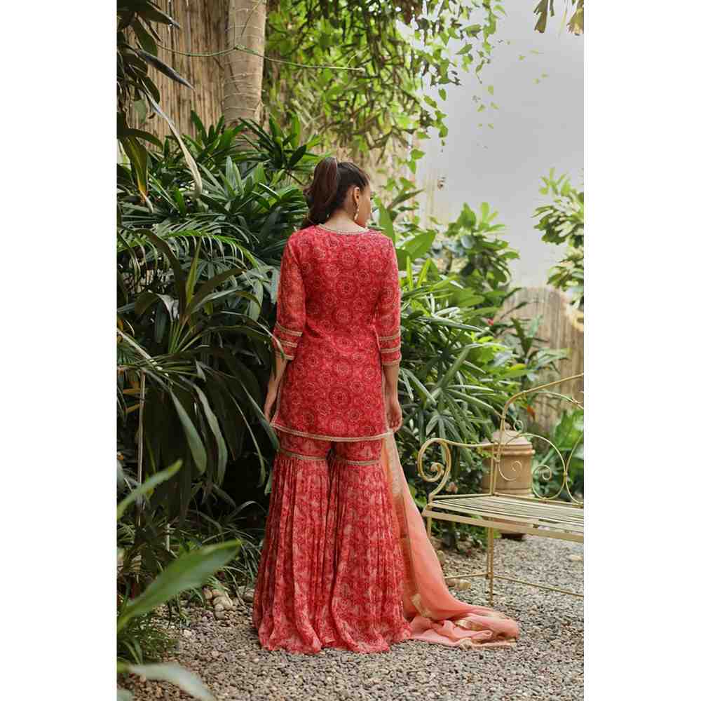 Roze Idika Sharara (Set of 3)