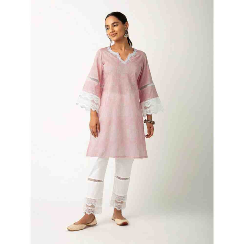 Roze Azhra Pink Kurta