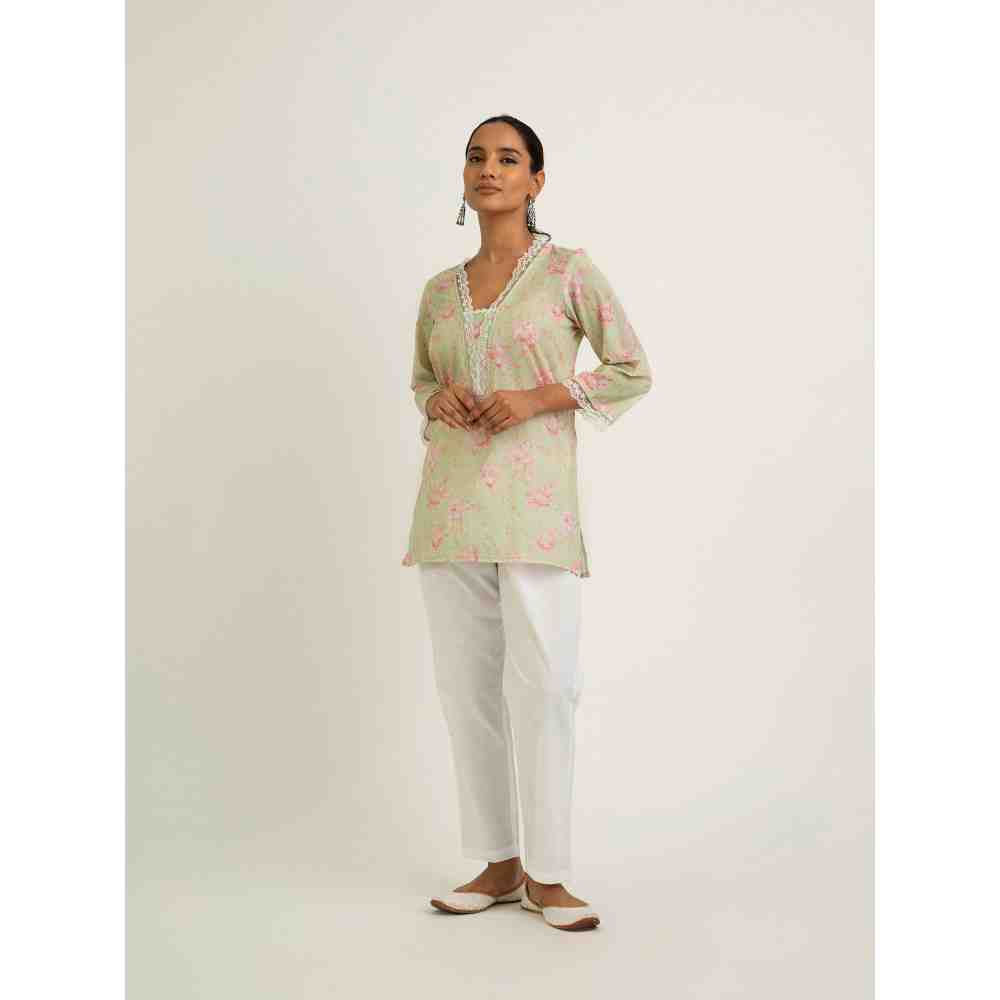 Roze Ziya Kurti - Green
