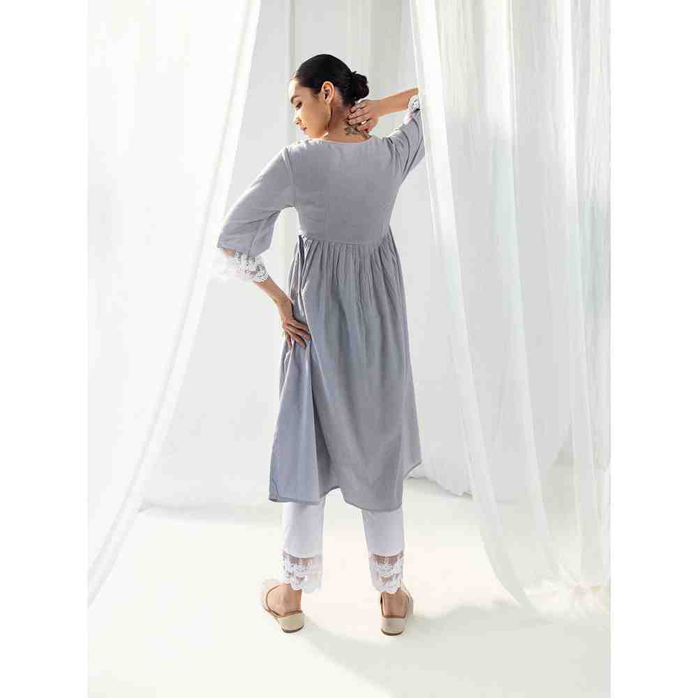 Roze Aura Purple Kurta