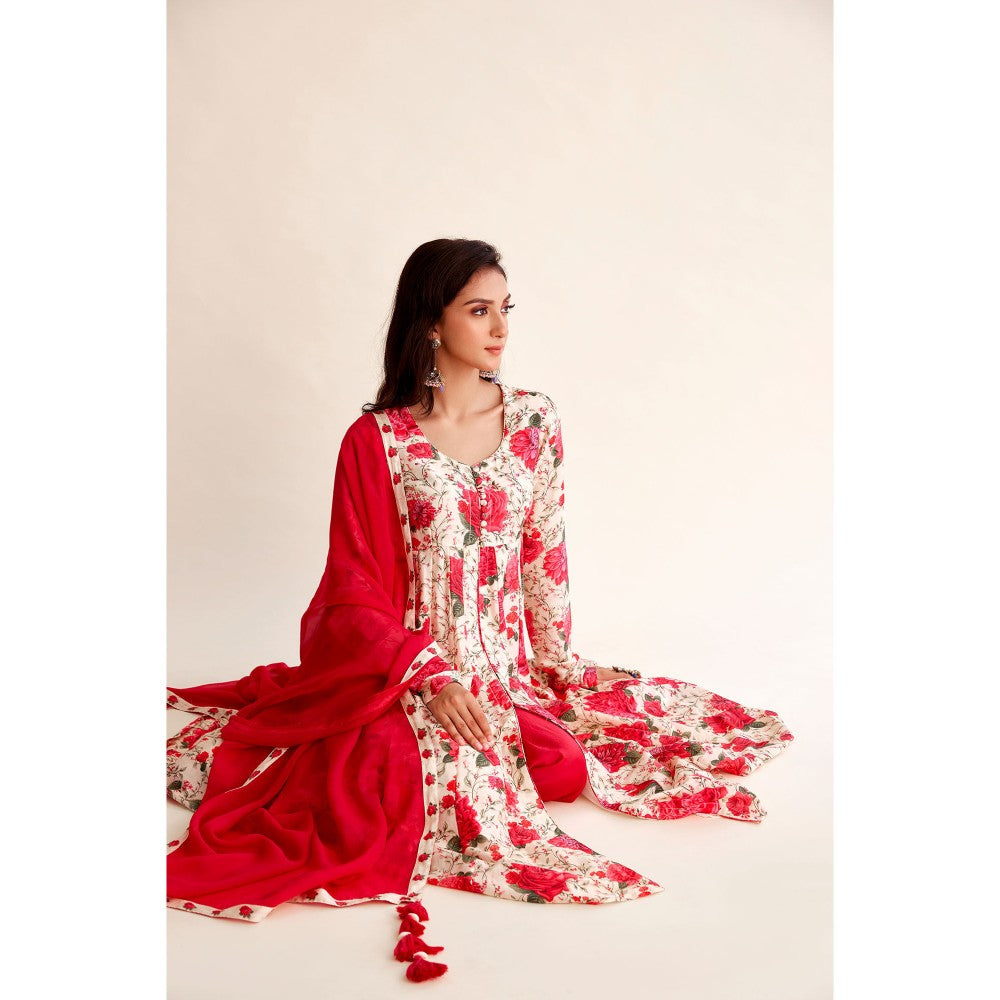 Roze Khwaab Chanderi Anarkali (Set of 3)