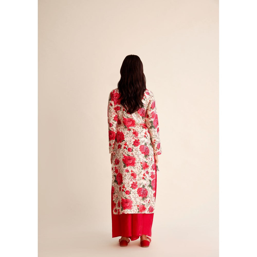 Roze Roshan Chanderi Kurta (Set of 3)