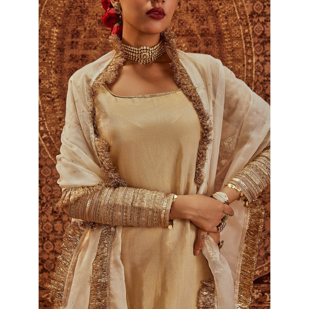 Roze Ghazal Kurta with Churidar & Dupatta (Set of 3)