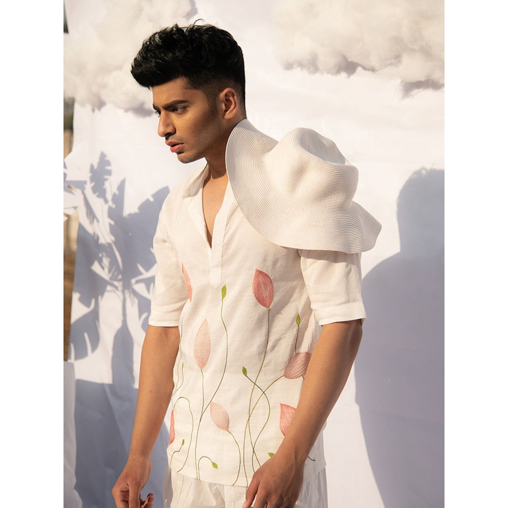 Runit Gupta Lotus Bud Line Shirt