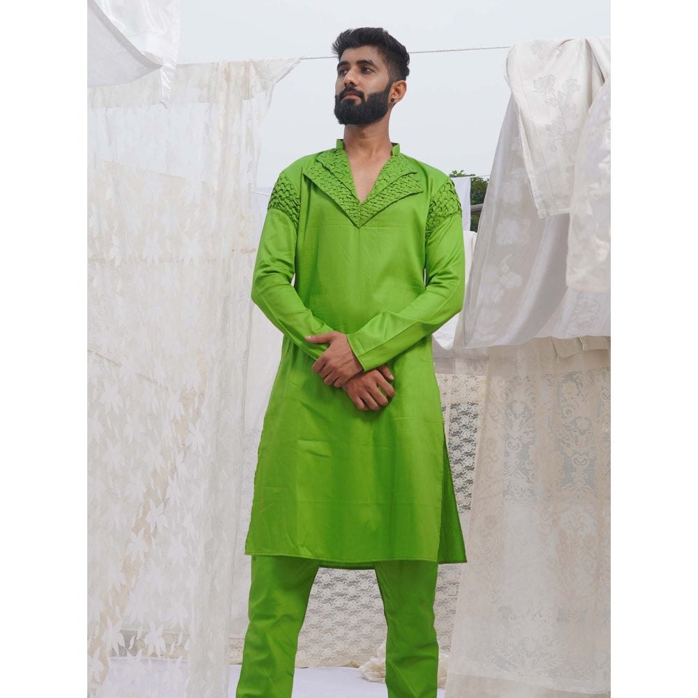 Runit Gupta GreenKurta (Set of 2)