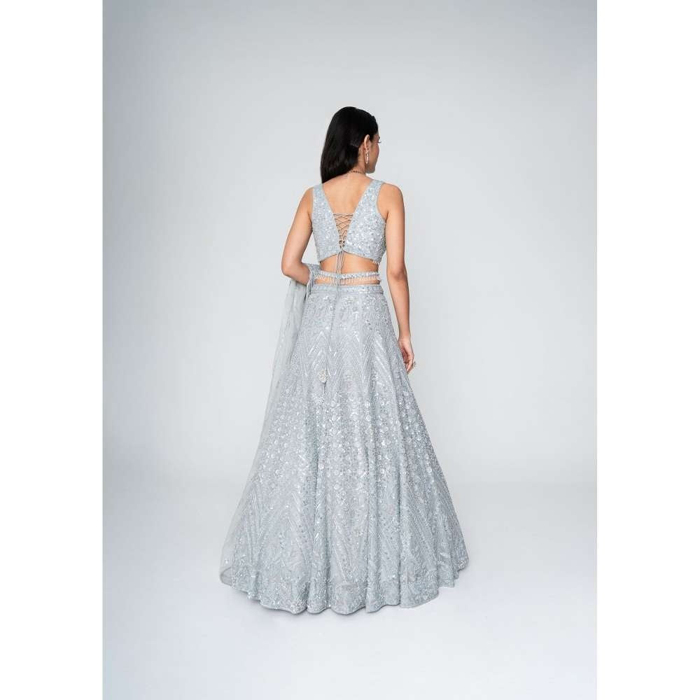 SAISHA Heavy Embroidered Lehenga (Set of 3)