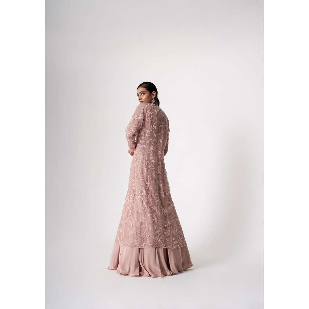 SAISHA Long Jacket With Lehenga (Set of 3)