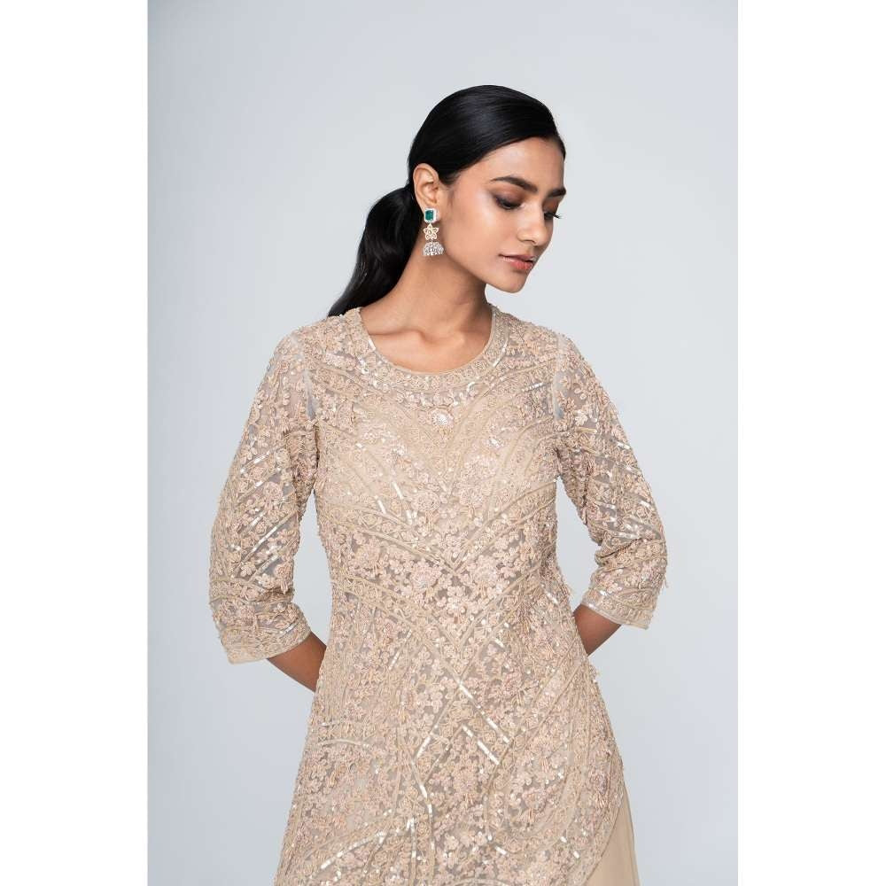 SAISHA Petal Cut Kurti With Sharara (Set of 2)