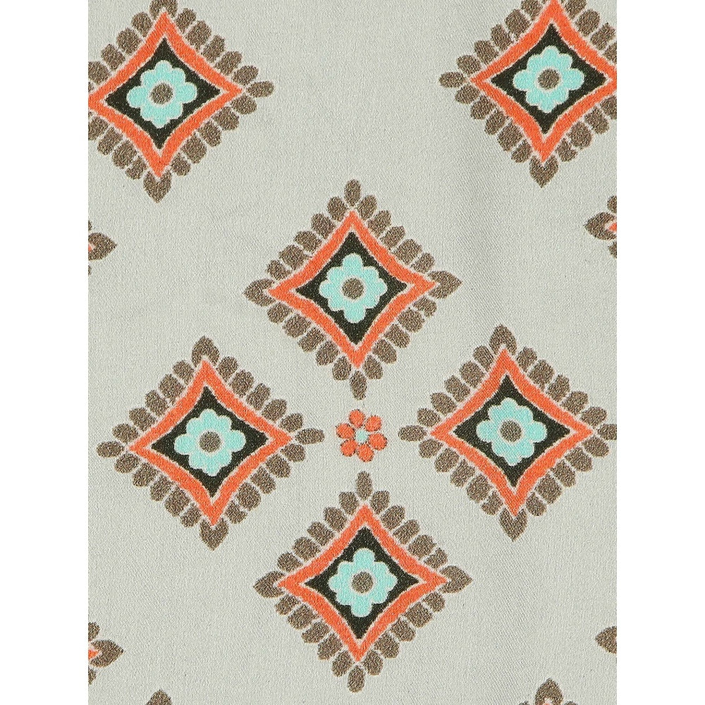 Soup by Sougat Paul Green Color Pocket Square