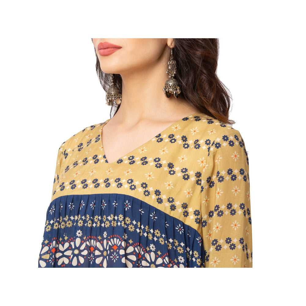 Soup by Sougat Paul Mustard Printed Dress