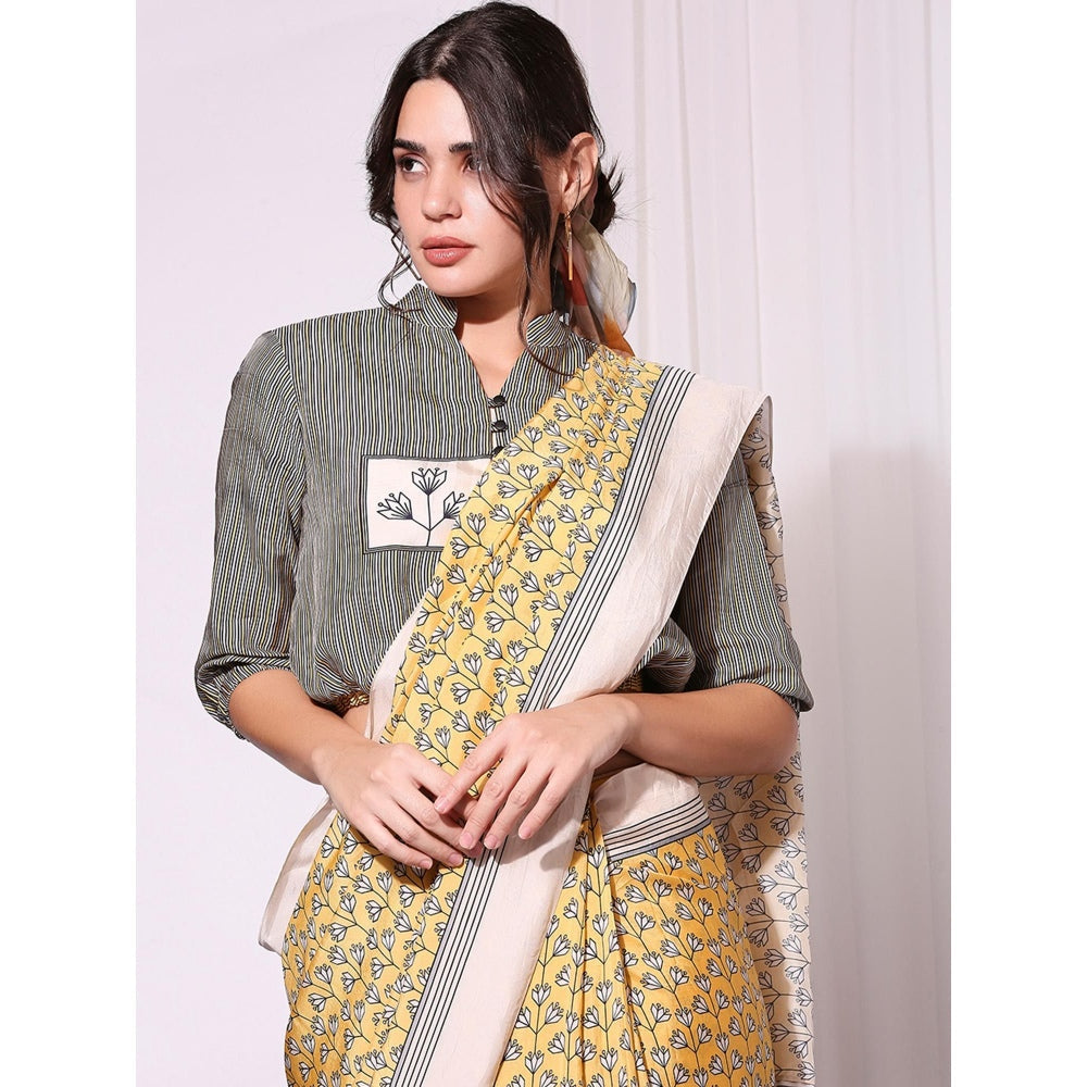 Soup By Sougat Paul Multi Colour Saree with Blouse (Set of 2)