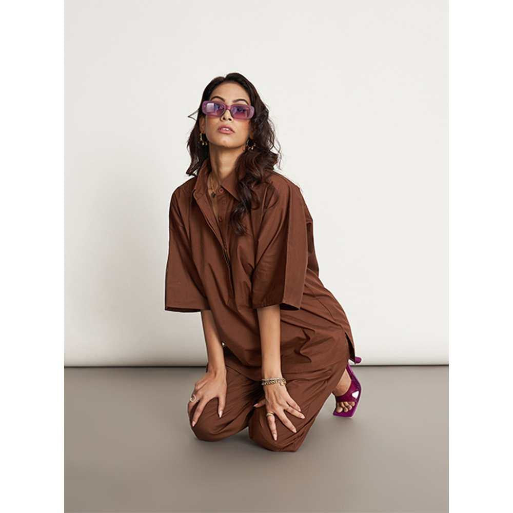 SPACE Ikigai Co Ord Set Downtown Brown (Set of 2)