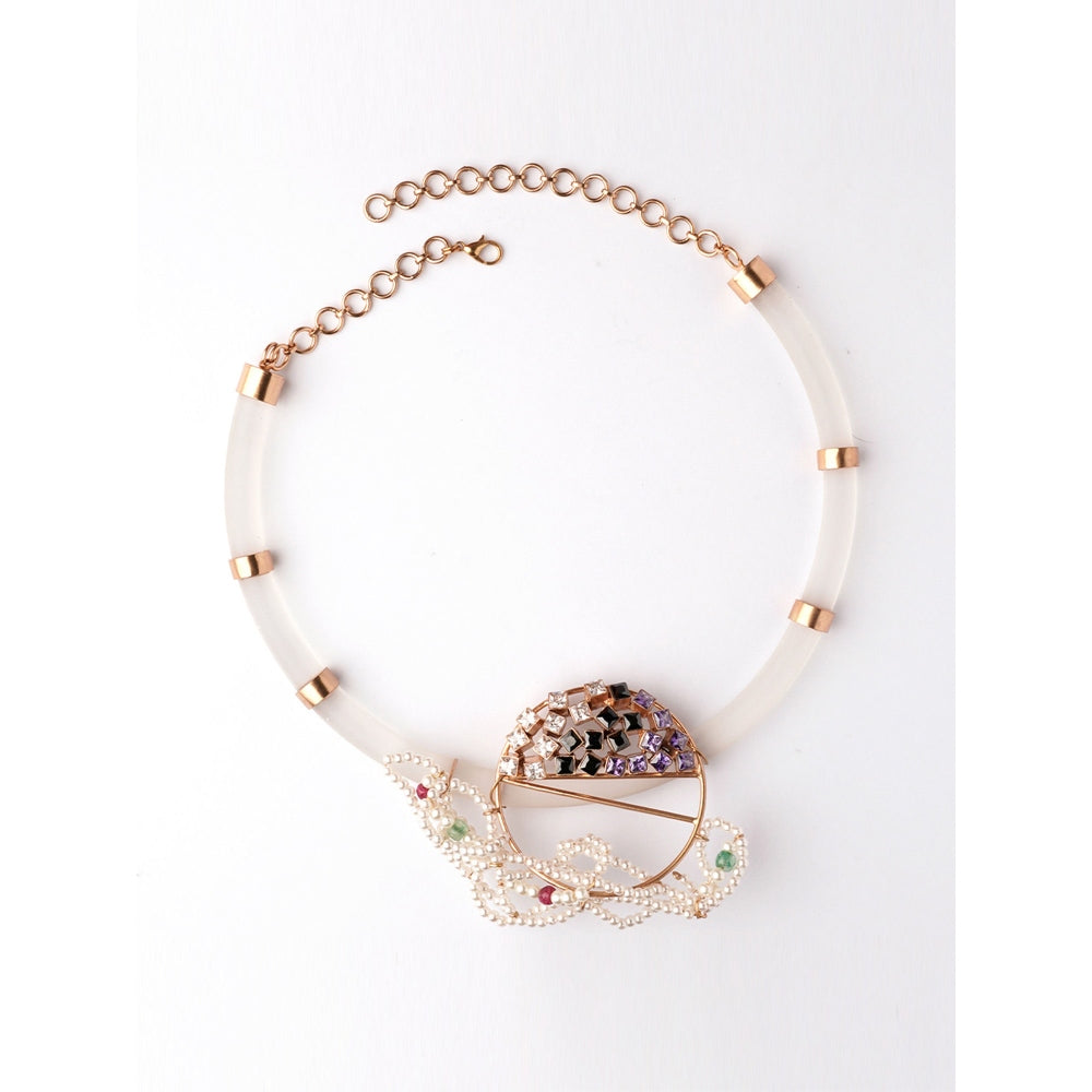 Suhani Pittie Midnight Moon Gemstone And Pearl Necklace