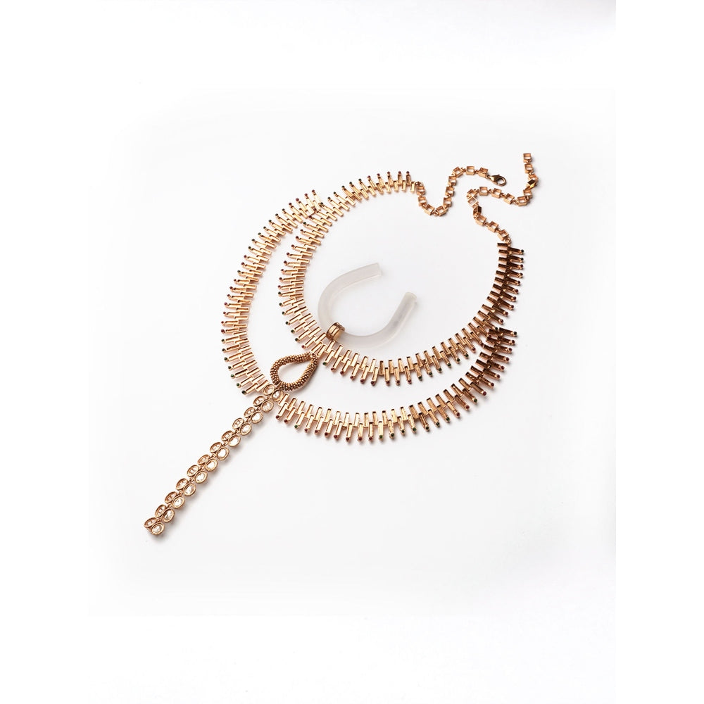 Suhani Pittie Grand Deity Gold Plated Necklace