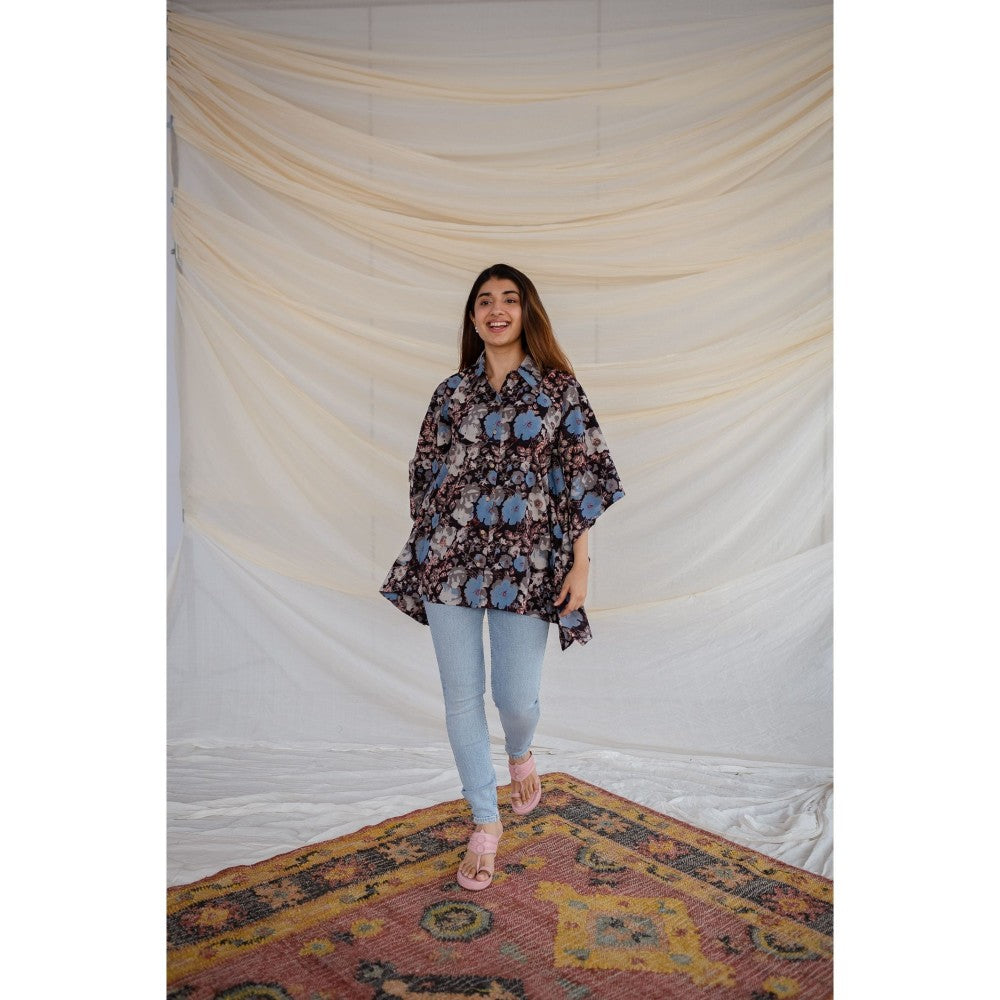 The Indian Ethnic Co. Black Jahota Cotton Tunic