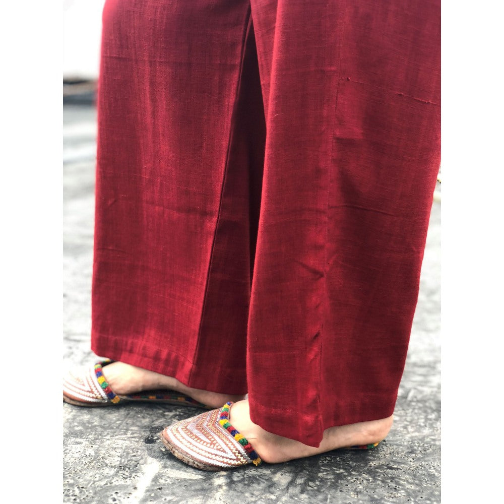 The Indian Ethnic Co. Madder Kala Cotton Palazzo