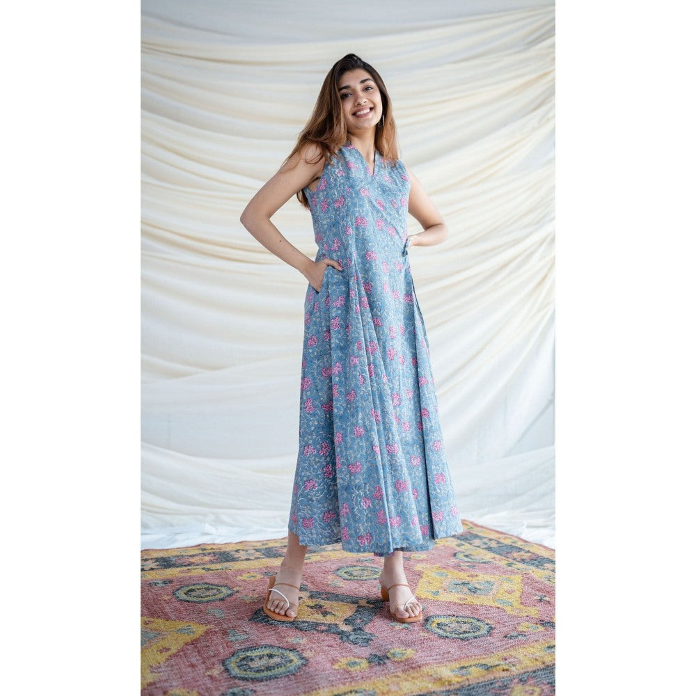 The Indian Ethnic Co. Ashnoor Sanganeri Organic Cotton Dress