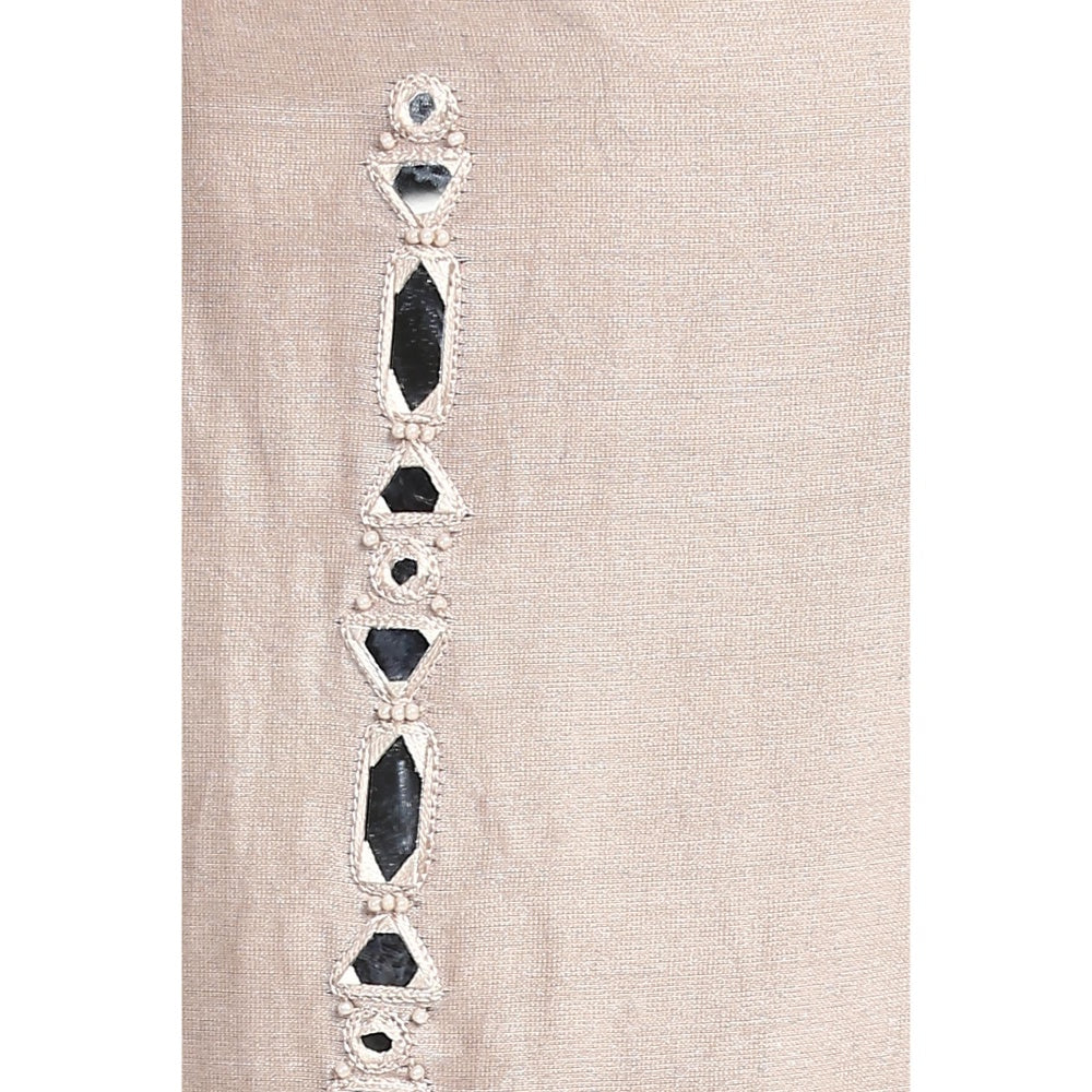 Twenty Nine Taupe Mirrorwork Tassel Pants