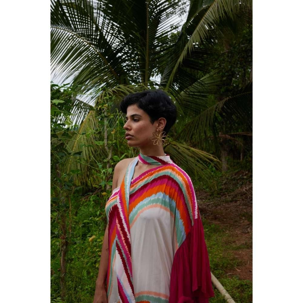 Twinkle Hanspal One ShoulderDress with Frill Detailing