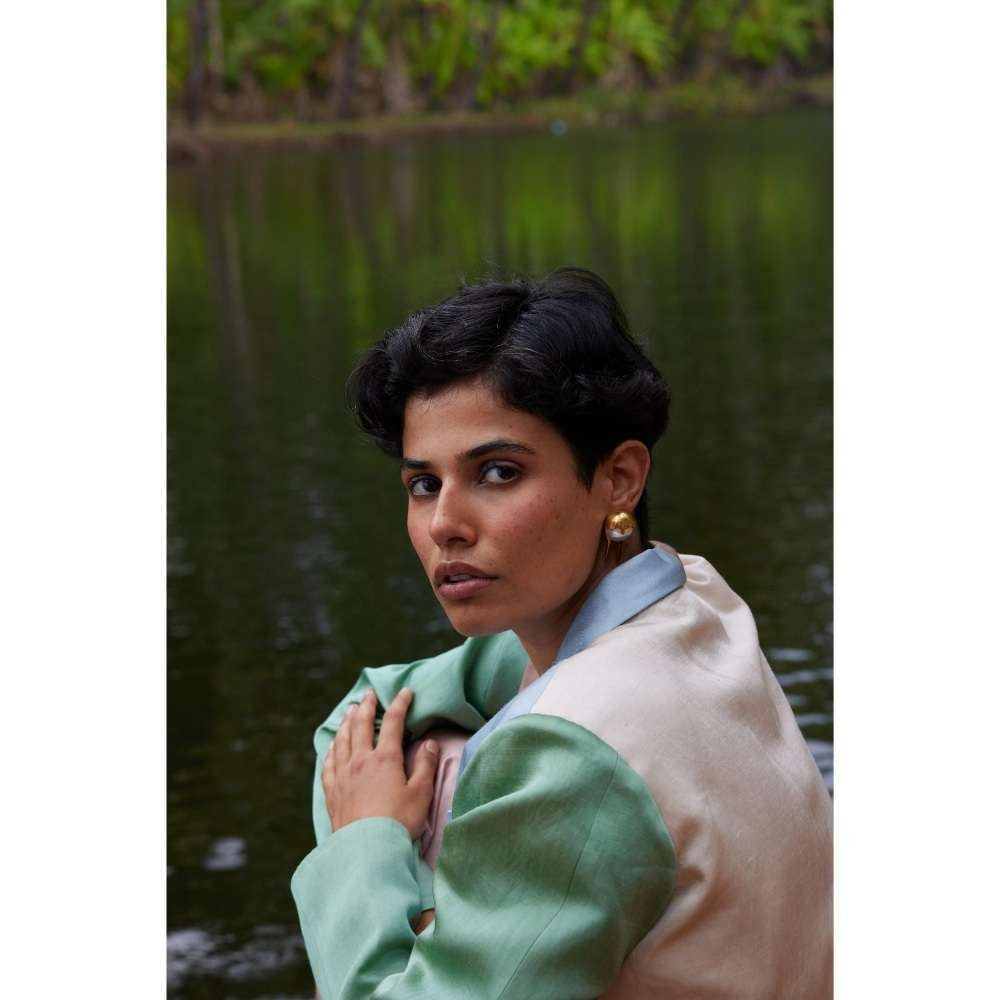 Twinkle Hanspal Color Block Blazer and Pant (Set of 2)