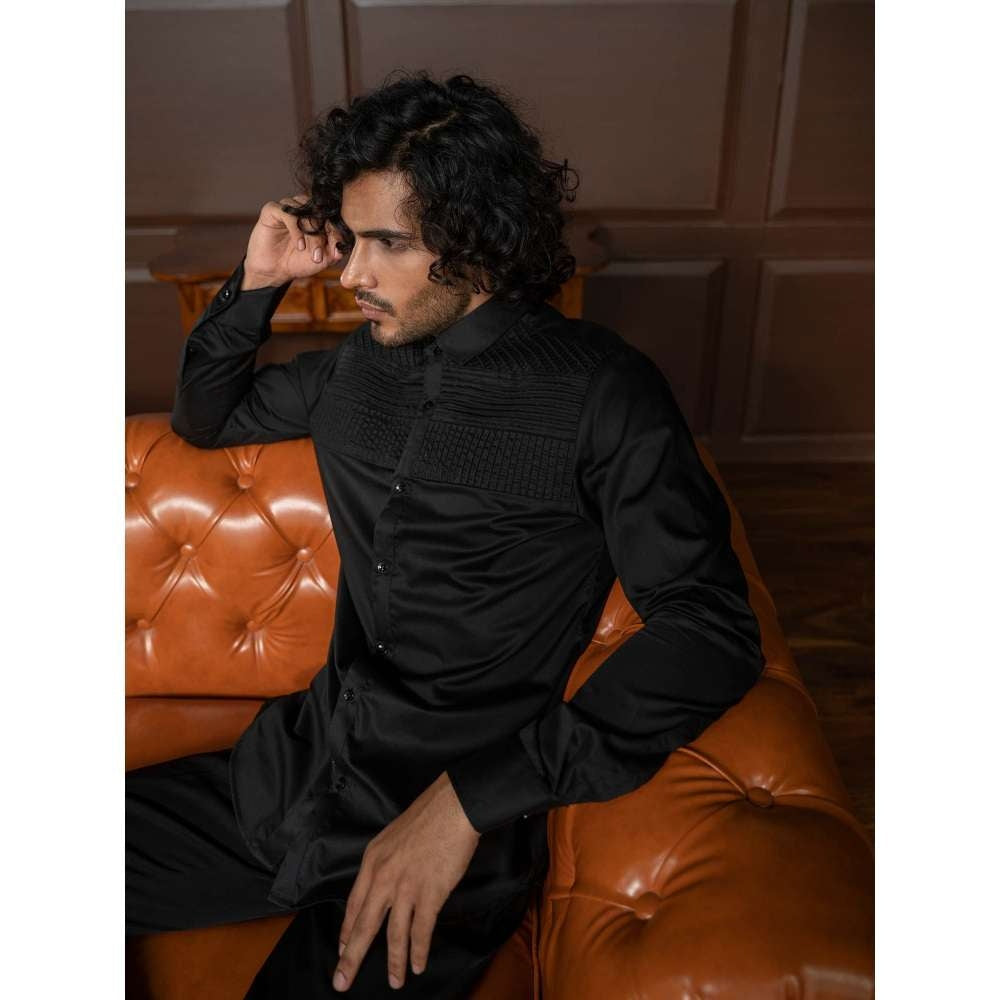 Varun Chakkilam Ebony Black Impressions Shirt