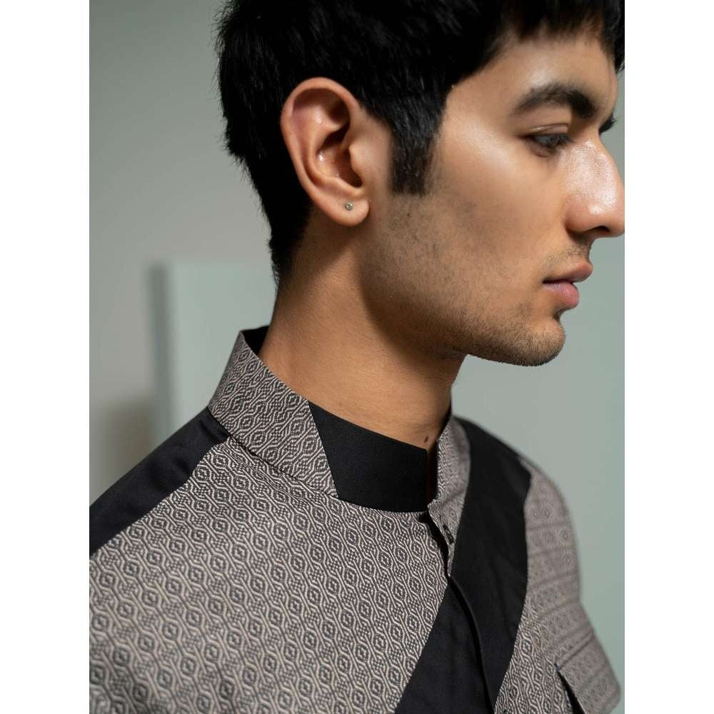 Varun Chakkilam Black Grunge Echo Shirt