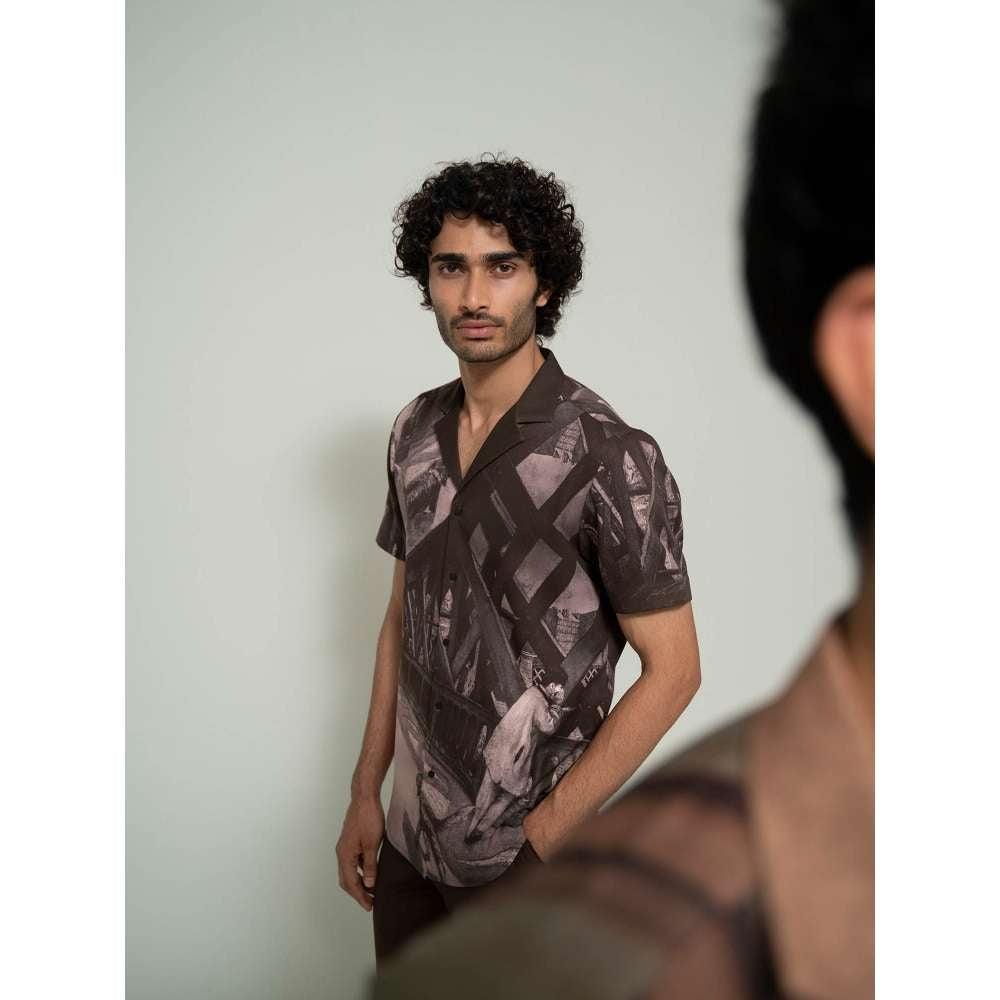 Varun Chakkilam Brown Picturesque Shirt