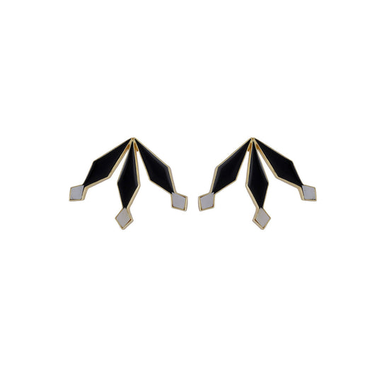 VARNIKA ARORA Blake Statement Earrings - Black