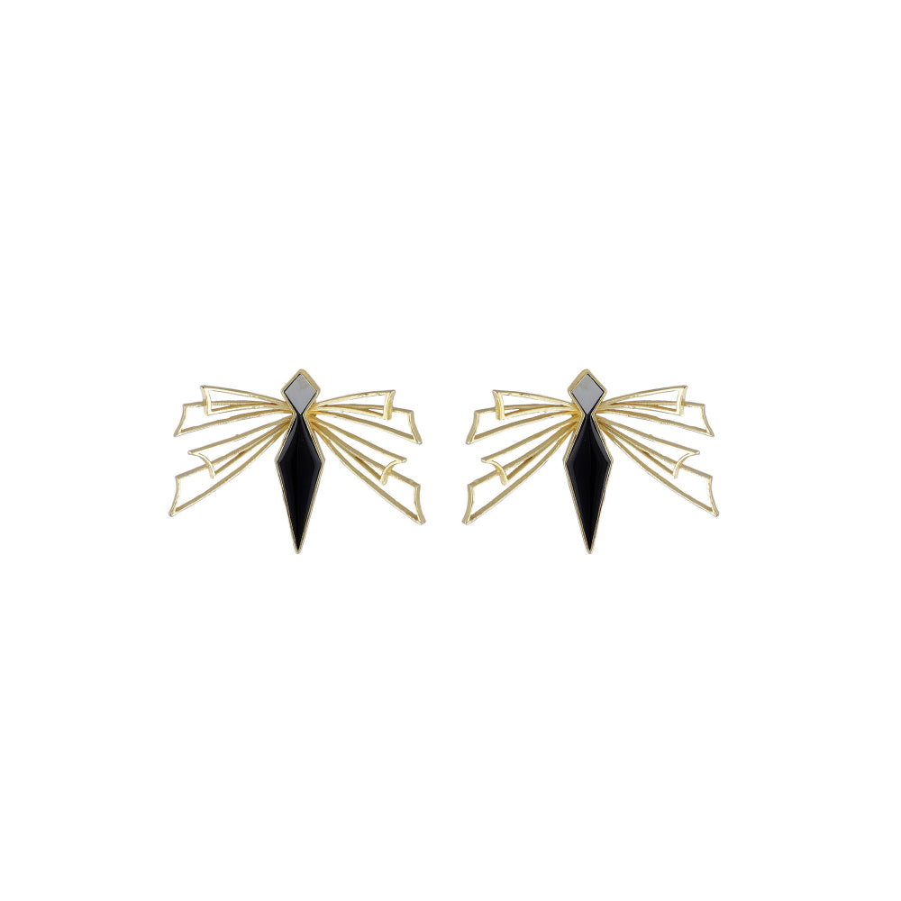 VARNIKA ARORA Eliza Statement Earrings - Black