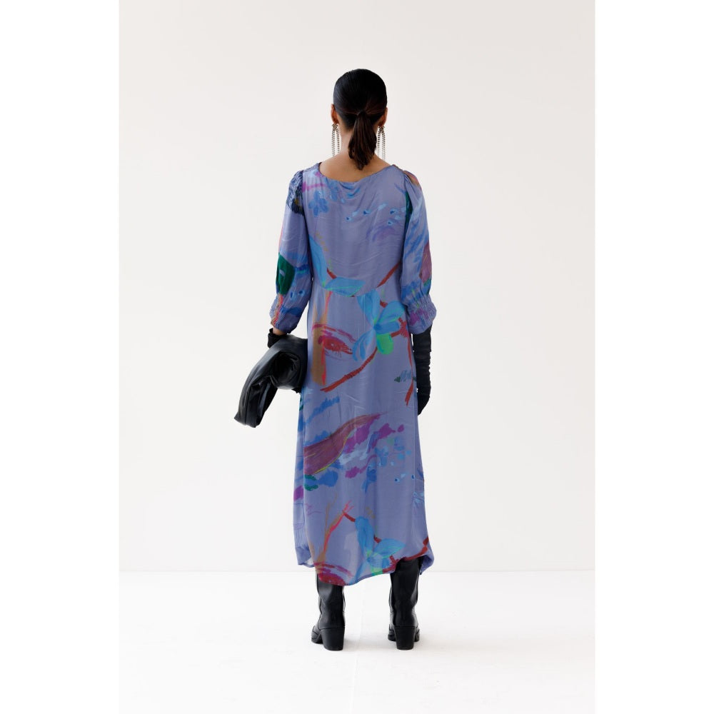 YAVI Hazel Midi Dress - Purple