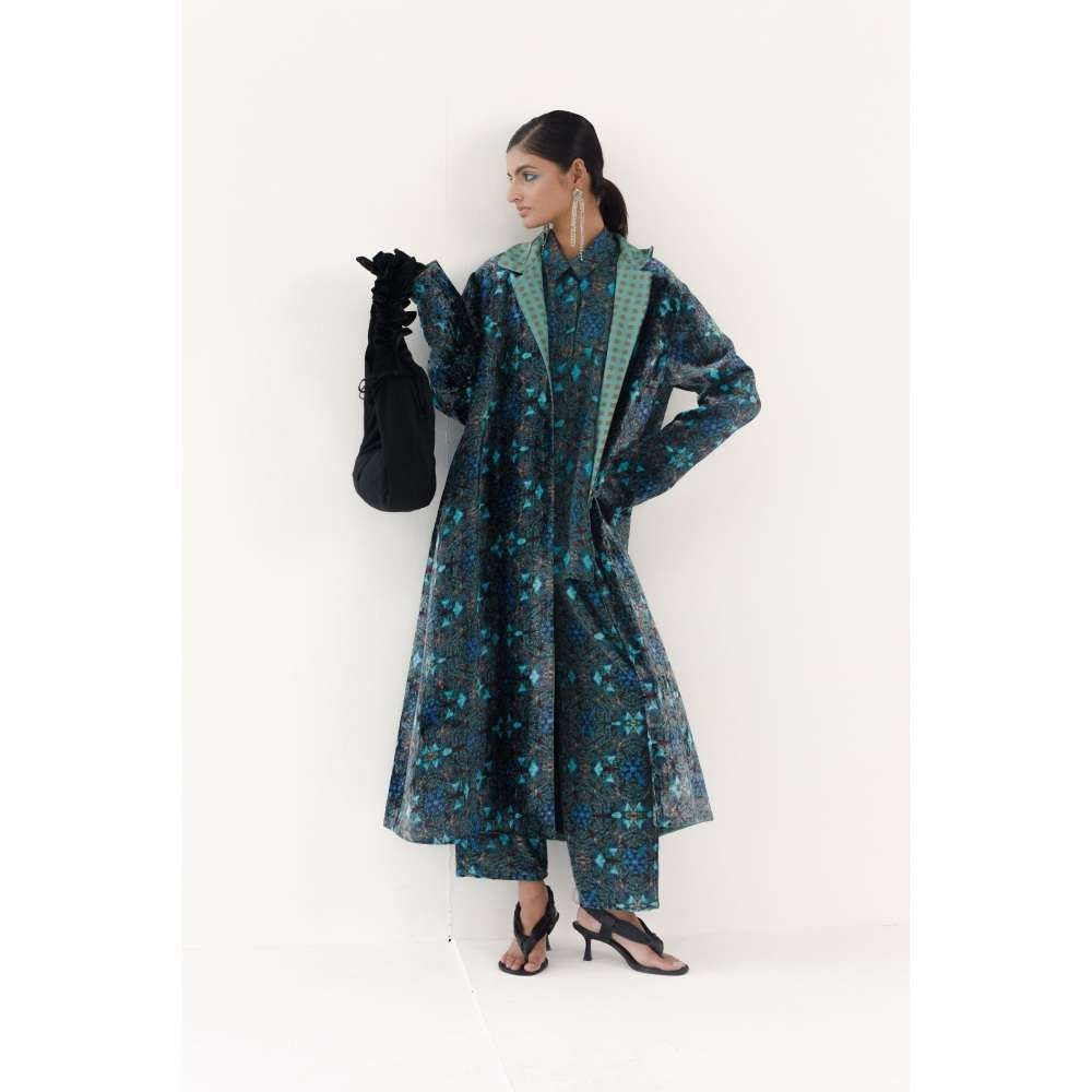 YAVI Aylin Ethnic Jacket - Blue