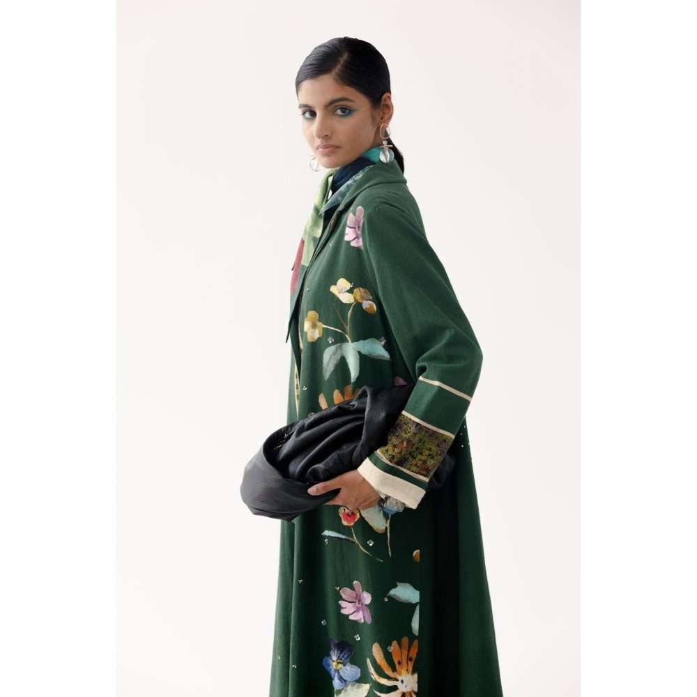 YAVI Charlotte Ethnic Jacket - Green