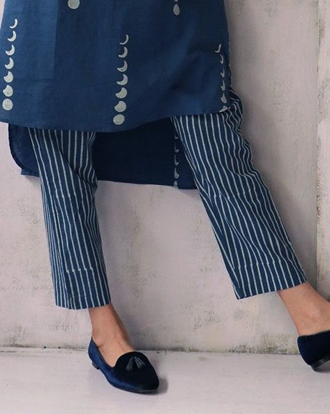 Chidiyaa Sky Blue Cotton Bottoms