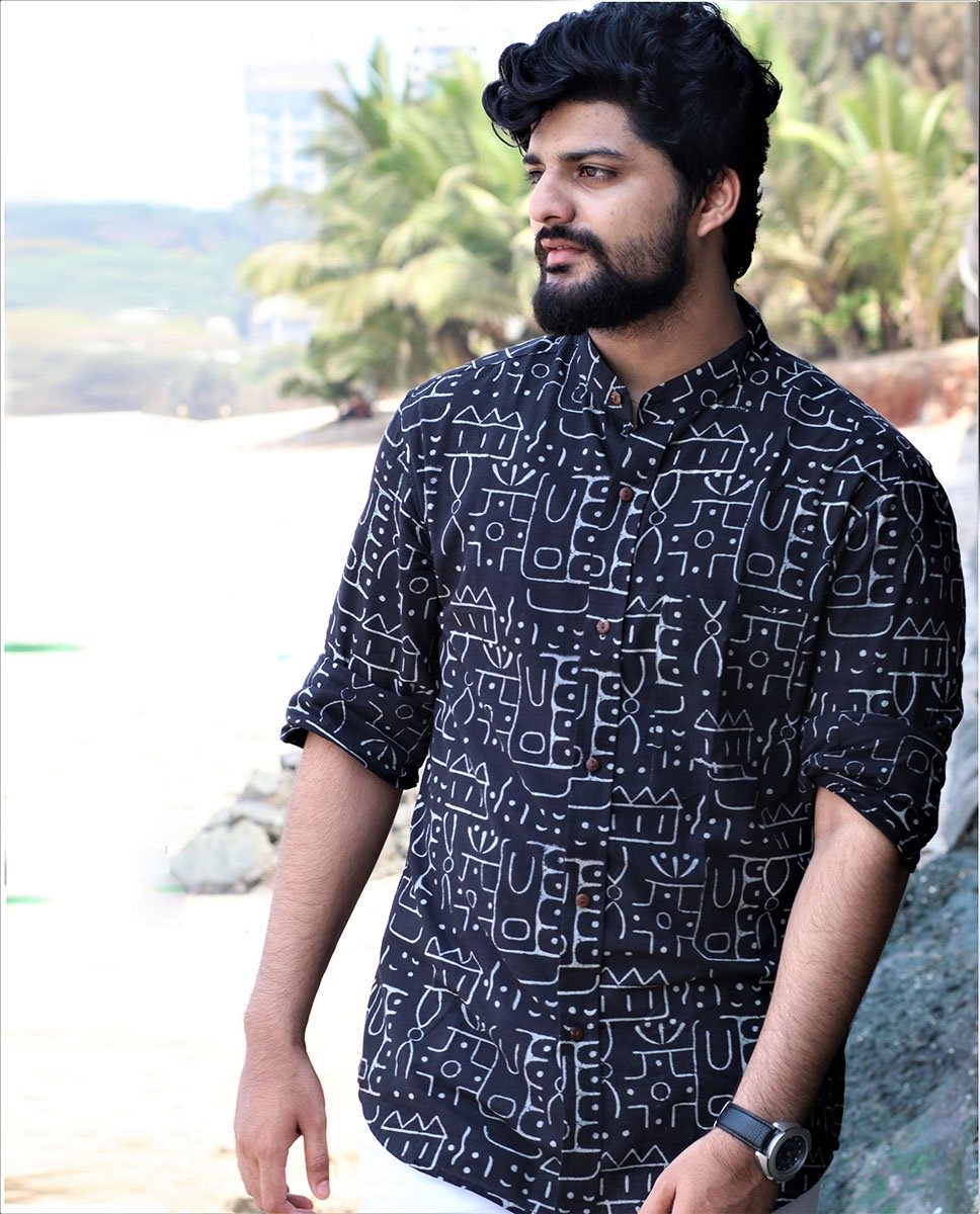 Chidiyaa Black Cotton Shirt