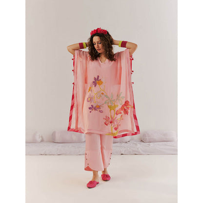 172 Threads Summer Peach Kaftan & Pant (Set of 2)