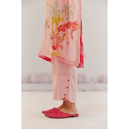 172 Threads Summer Peach Kaftan & Pant (Set of 2)