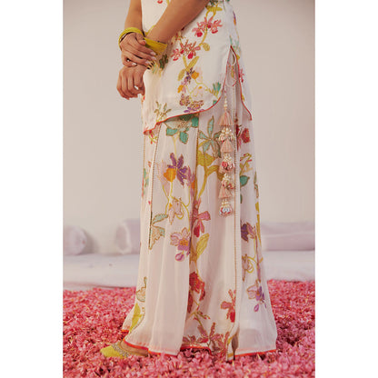 172 Threads Pearl Essence Sharara Kurta & Dupatta (Set of 3)