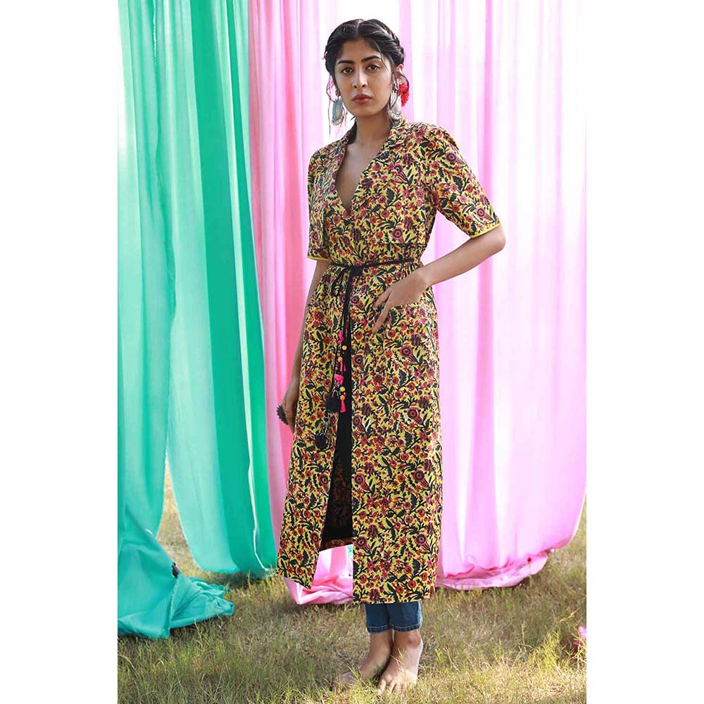 Aapro Label Trench Jacket - Yellow