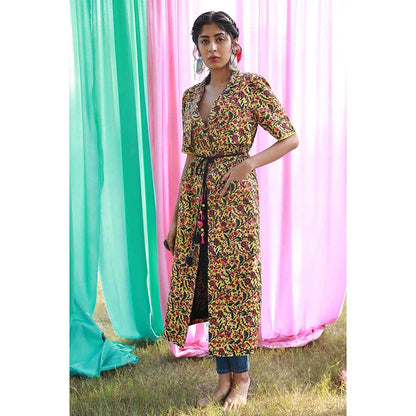 Aapro Label Trench Jacket - Yellow