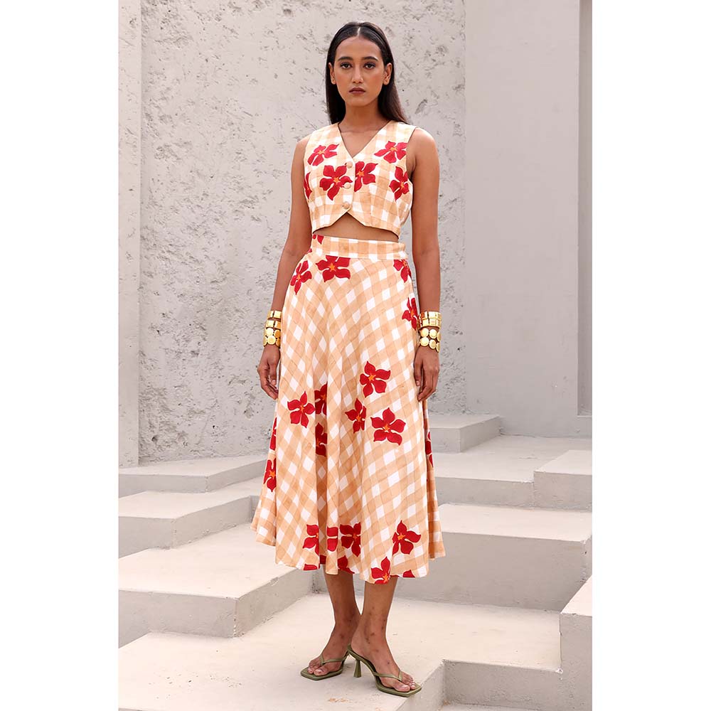 Aapro Label Beige Kiyoko Co-Ord (Set of 2)