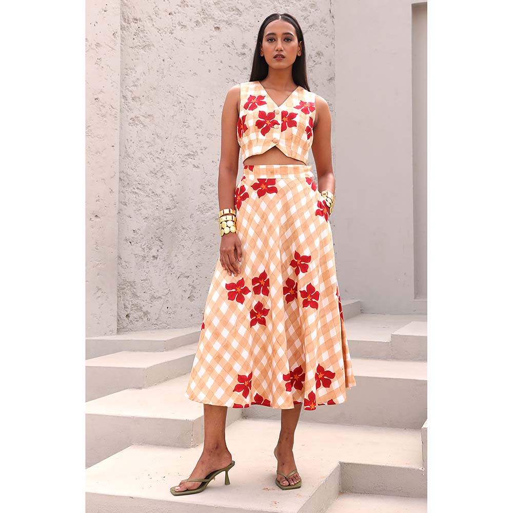 Aapro Label Beige Kiyoko Co-Ord (Set of 2)