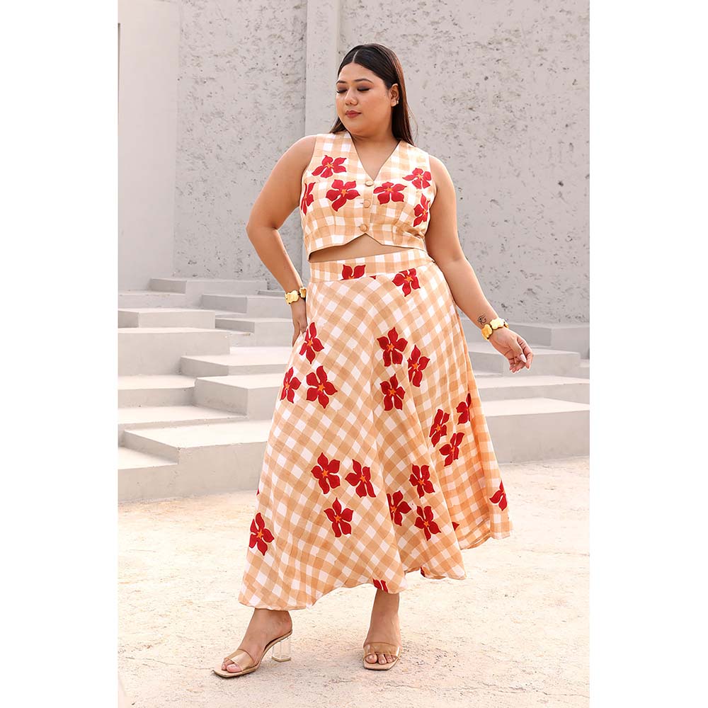 Aapro Label Beige Kiyoko Co-Ord (Set of 2)