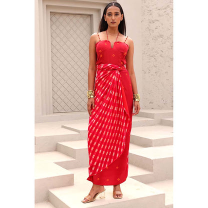Aapro Label Red Blair Maxi Dress