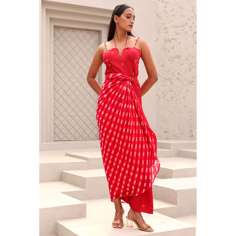 Aapro Label Red Blair Maxi Dress